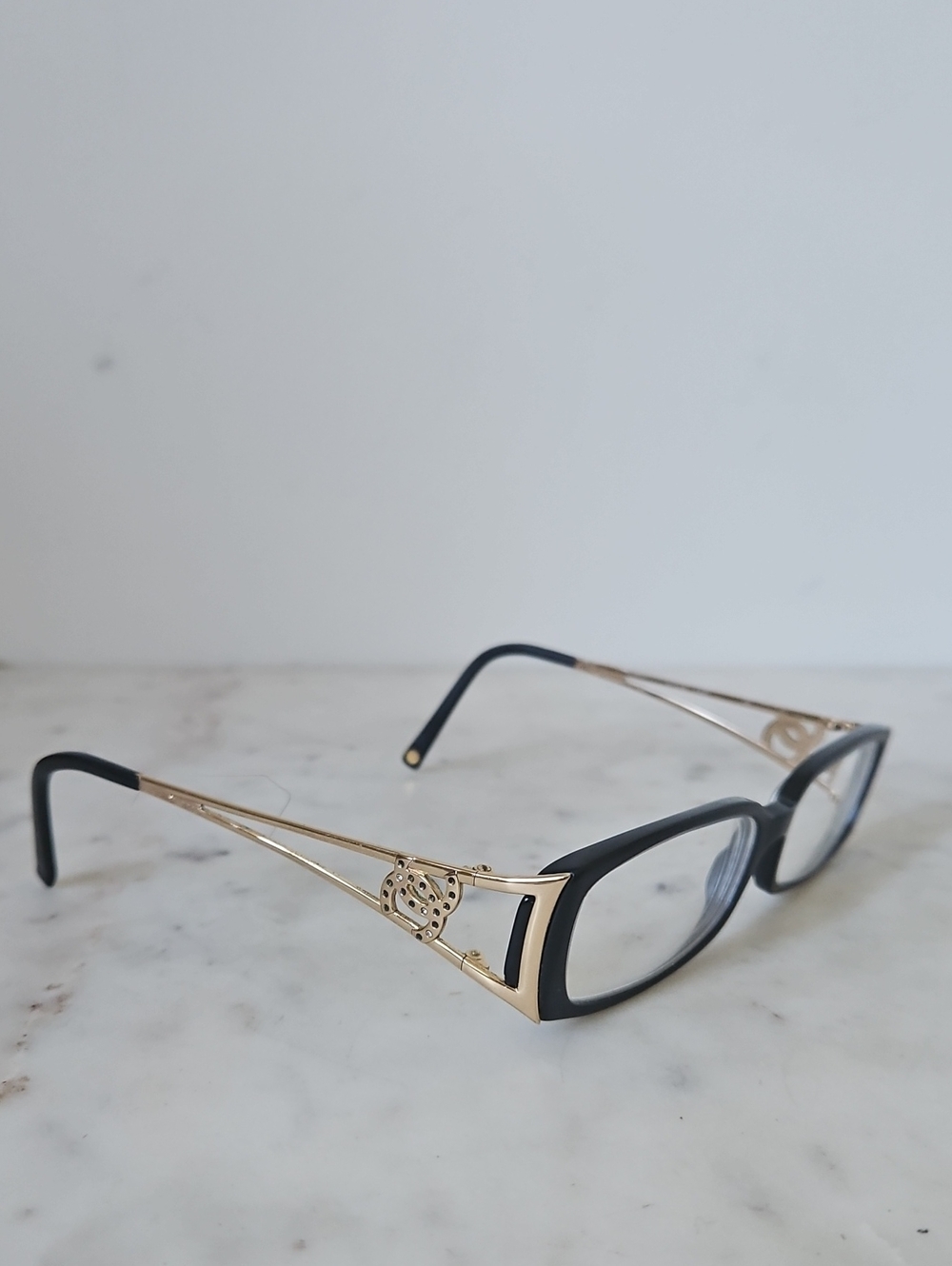 CHANEL: Y2k 3073 Vinatge Rhinestone Logo Eyeglasses